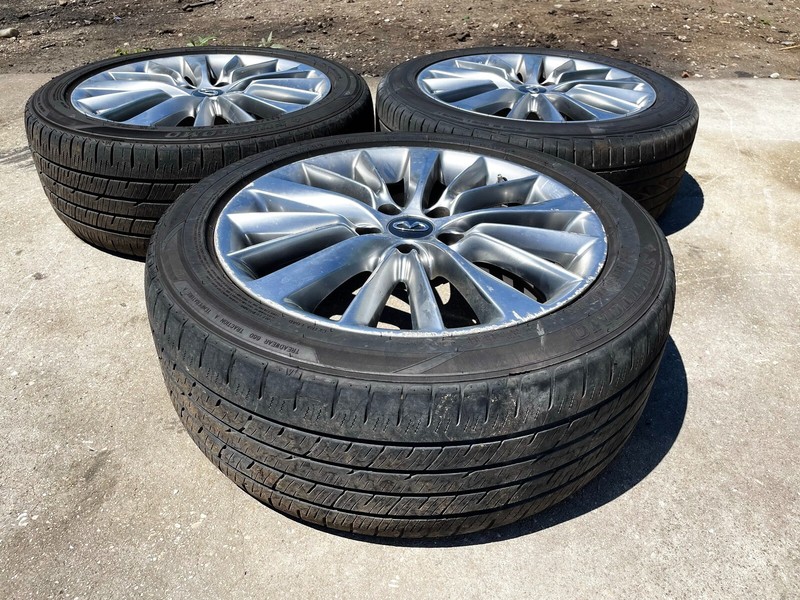 16-20 INFINITI Q50 WHEEL RIMS W/ TIRES SUMITOMO 225/50R18 106H SET OF 3 OEM