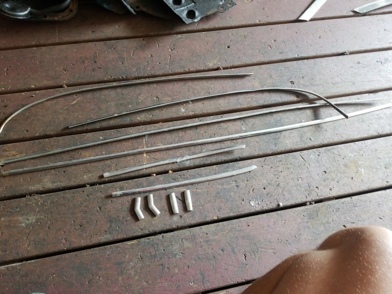 1964 Galaxie 500 4 Door Window TRIM narrow trim LH/RH "drip rail?"
