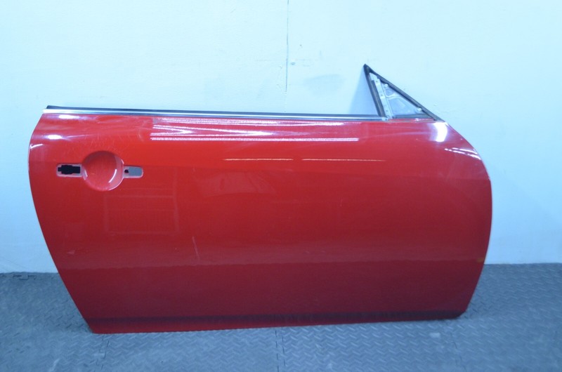 09-13 INFINITI G37 CONV FRONT RIGHT PASSENGER SIDE DOOR SHELL RED OEM