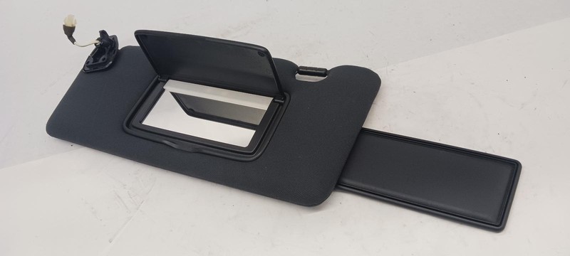 09-'24 NISSAN 370Z Coupe left driver Sun visor w/light OEM black Grade A!
