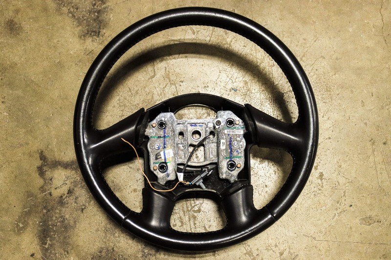 2005 Corvette C6 Black Leather Steering Wheel Assembly OEM *USED*