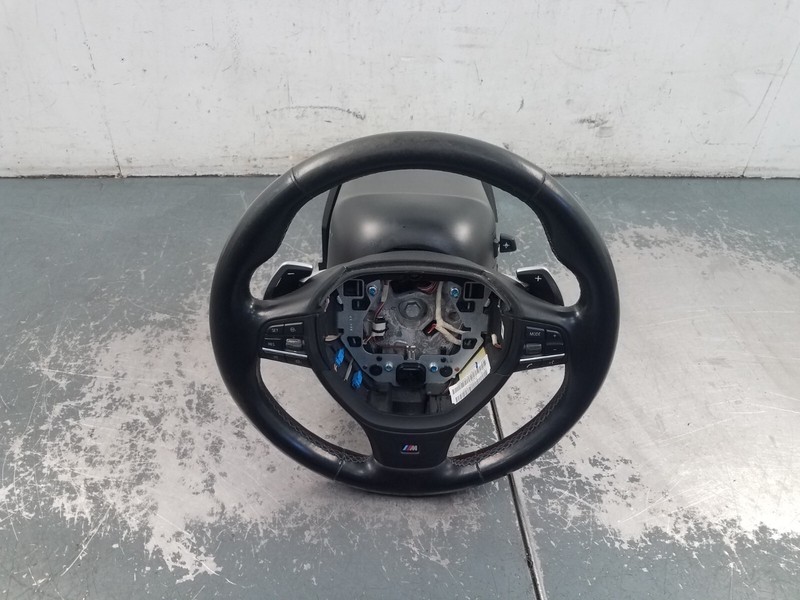 2013 BMW M5 F10 Leather Steering Wheel / Column / Paddles #6234 Q1