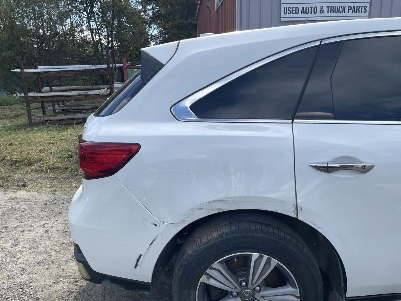 2019-20 ACURA MDX RIGHT QUARTER PANEL DENTED WHITE PC:NH883PX AWD 60K BASE 59126