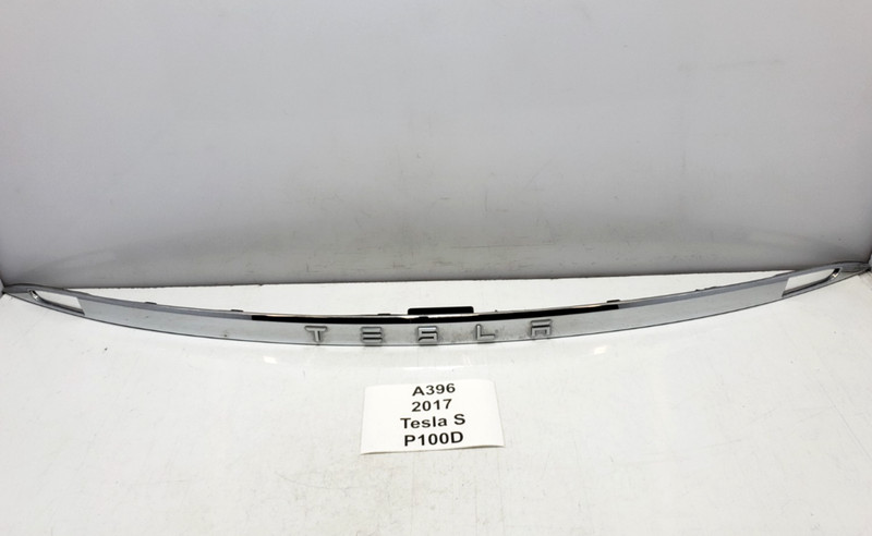 ✅ 2012-2020 OEM Tesla Model S Rear Trunk Lid Liftgate Trim Molding Chrome