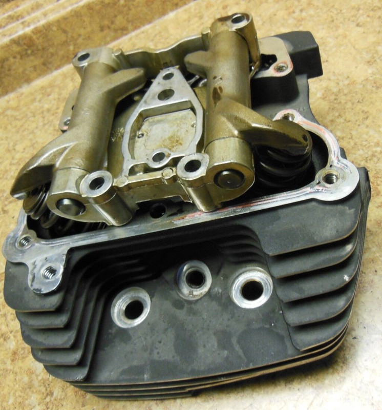 2008 Harley Davidson FXDL Dyna Glide Engine Rear Cylinder Head Valves Motor Back