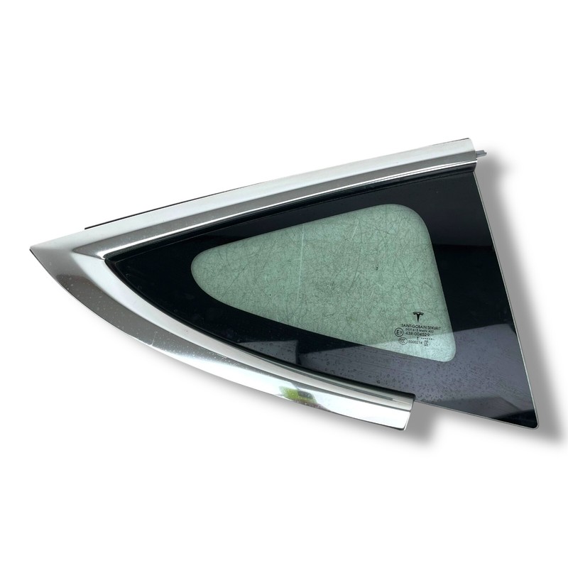 2017-2023 Tesla Model 3 Rear right passenger quarter window glass OEM 1080706-00