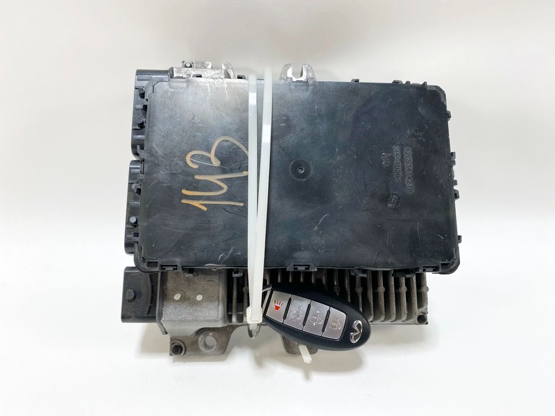 16-18 INFINITI Q50 RWD VR30/LO ENGINE & BODY CONTROL MODULE ECM W/ KEY FOB OEM