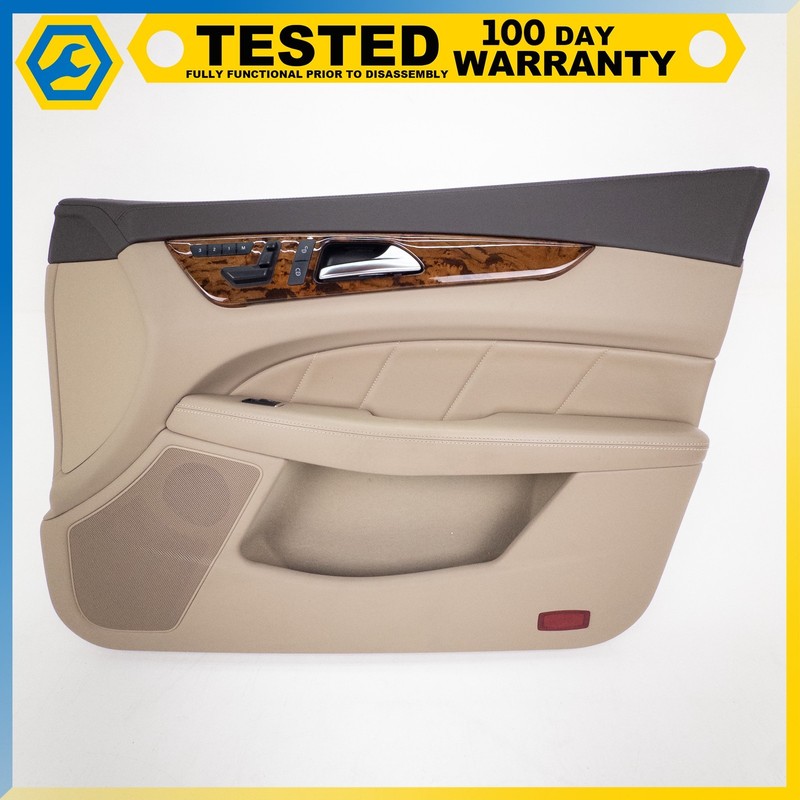12-18 MERCEDES-BENZ CLS63 AMG FRONT RIGHT SIDE INTERIOR DOOR PANEL BEIGE OEM