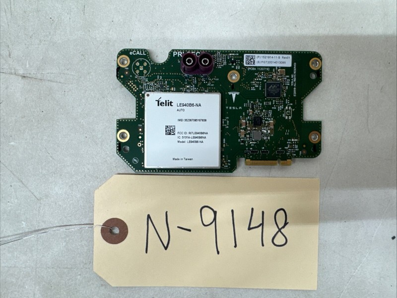 16-21 Tesla S 3 X Y Connectivity LTE modem LE940B6-NA 1521914-11-B 9148 B133