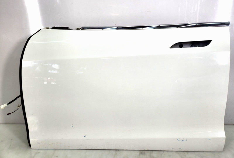 ✅ 12-16 OEM Tesla Model S Front Left Driver Door Shell Panel White PBCW *NOTE