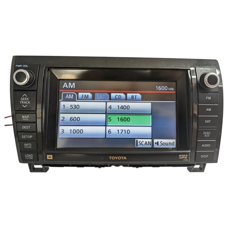 Toyota SEQUOIA Tundra 2010-2013 JBL Navigation display unit 86120-0c330 E7026