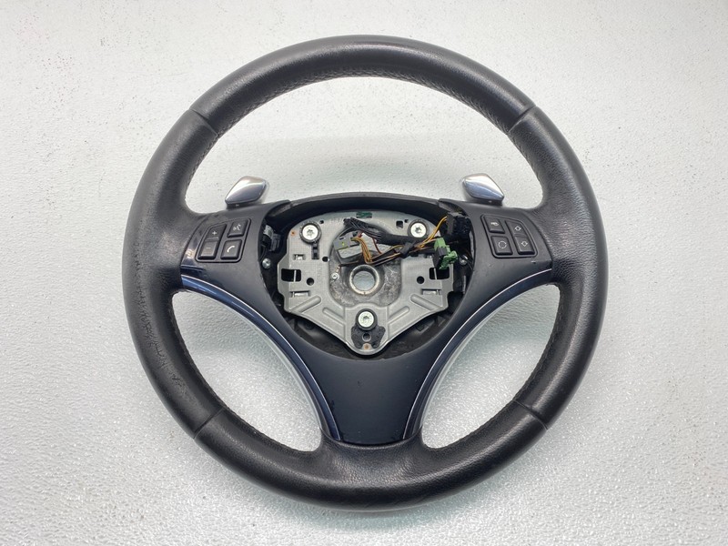 BMW E88 E82 E90 E92 E93 1/3 Series Leather Sport Steering Wheel w/ Paddles OEM ✅