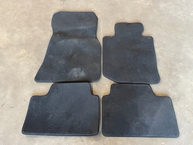 21 22 23 24 BMW M3 Front Rear Left Right Floor Mat Carpet Set Black 1614 OEM