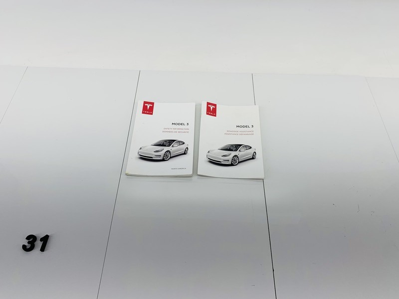 17-23 TESLA MODEL 3 LONG RANGE OWNERS MANUAL GUIDE BOOK HANDBOOK SET OF 2 OEM