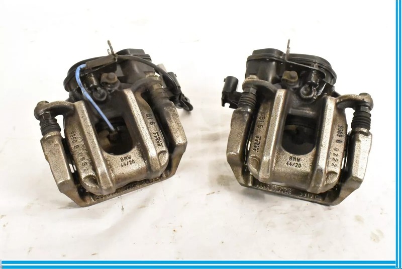 11-16 BMW 328i 535i 550i Rear Left & Right Brake Calipers Set w/ Actuator OEM