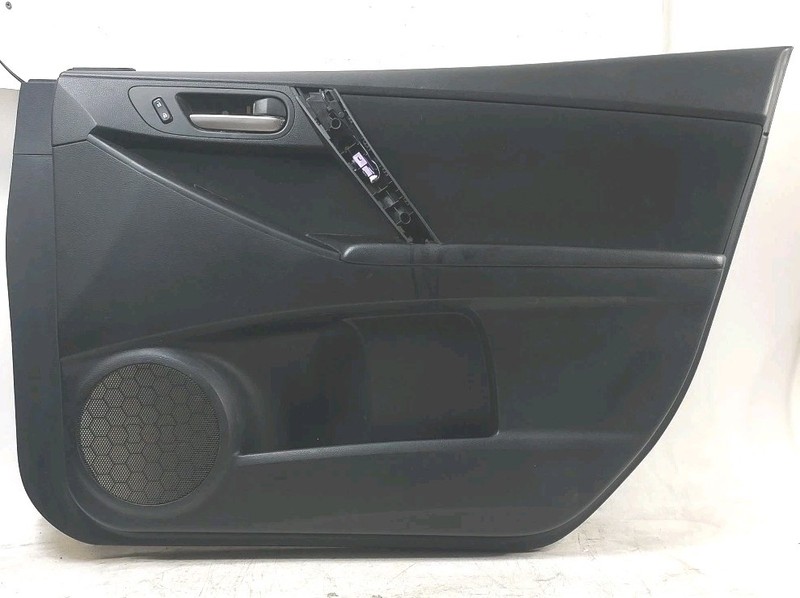 14-16 Mazda 3 Right Front Passenger Interior Door Trim Panel Black w/Switch OEM