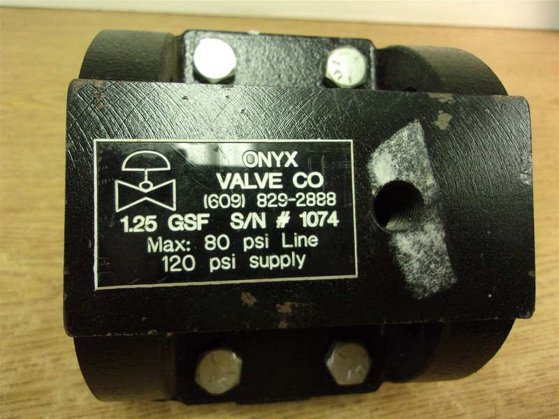 Onyx Valve 1.25 GSF 1074 Max 80 psi line 120 psi Supply *FREE SHIPPING*