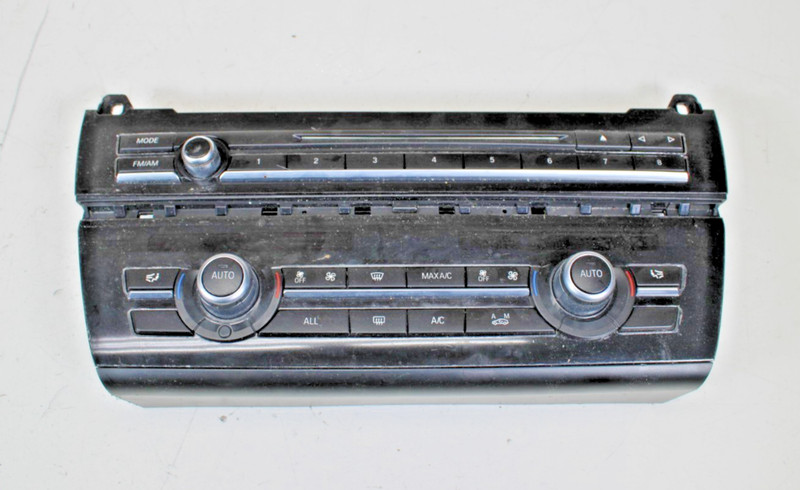OEM BMW F10 528i 11-16 HVAC Control Panel w/o Climate Seats Radio Stereo 9306155