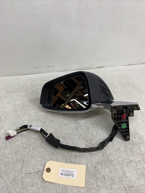 16-20 Tesla X LH Exterior Rear View Door Mirror Black 1035180-00-G 53070 U17