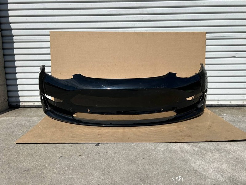 ✅2017-2023 Tesla Model 3 Front Bumper Cover OEM w/crack and scratches
