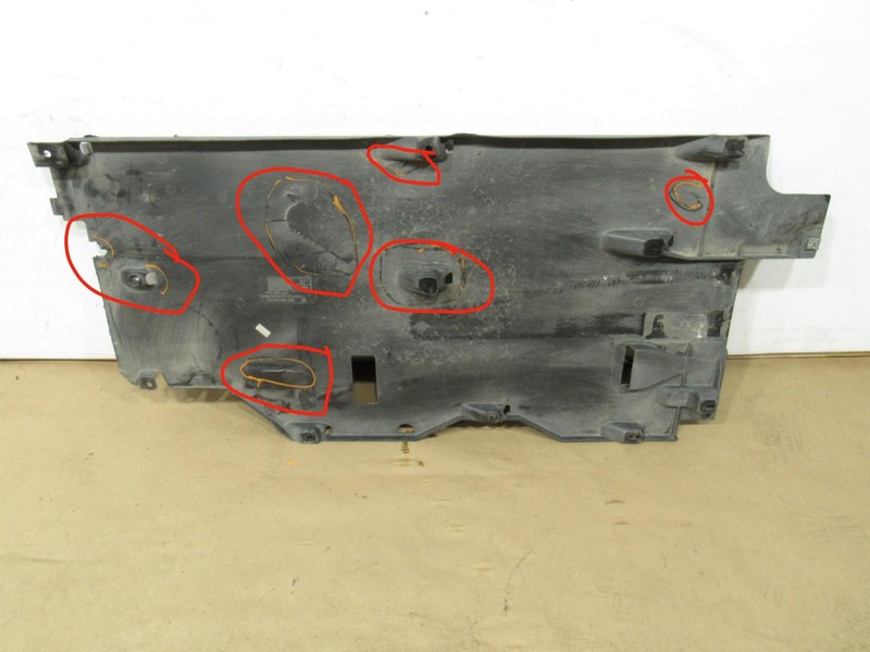 06-12 Porsche Boxster 2009 Left Underbody Floor Splash Shield Cover Guard ; :Y