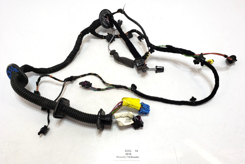 ✅ 17-24 OEM Porsche 718 Boxster 982 Front Right Door Wire Wiring Harness 36k