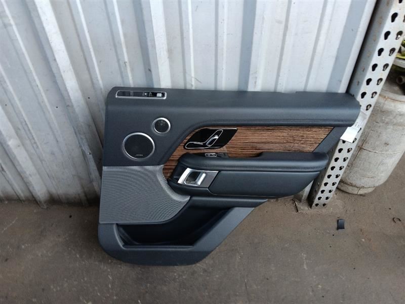 2018-21 Range Rover HSE L405 Right Rear Door Panel Trim Cover Card Black Leather