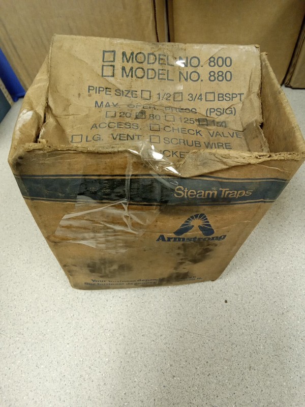 Armstrong 800 1/2"pipe size 80psig Steam Trap