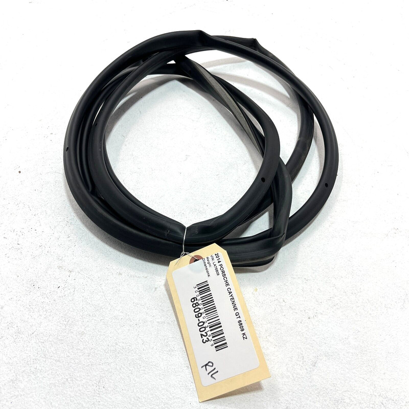 2011-18 PORSCHE CAYENNE TURBO REAR LEFT SIDE DOOR WEATHERSTRIP SEAL GASKET OEM