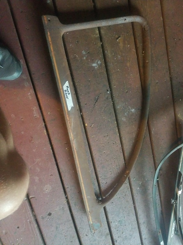1949 1950 Chevrolet Belair 2 door interior window garnish trim passenger rear