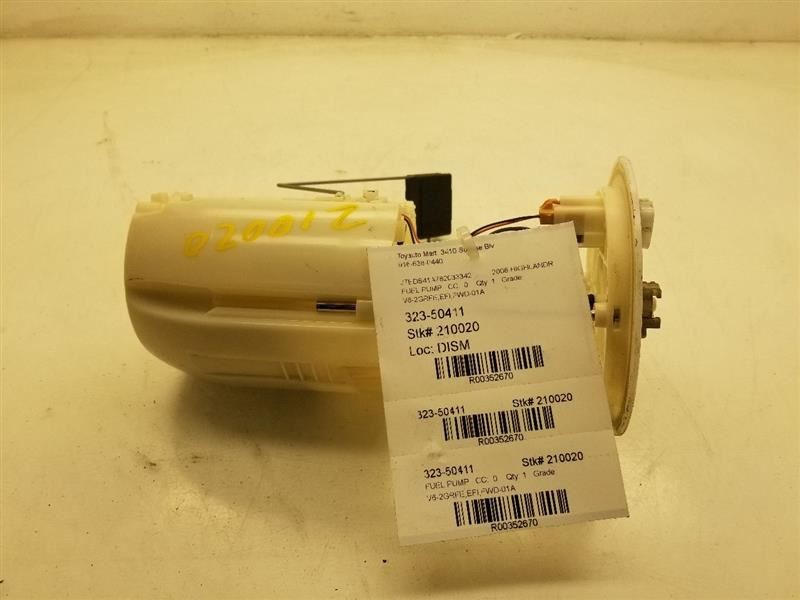 08-10 TOYOTA HIGHLANDER V6 3.5L FWD FUEL PUMP ASSEMBLY