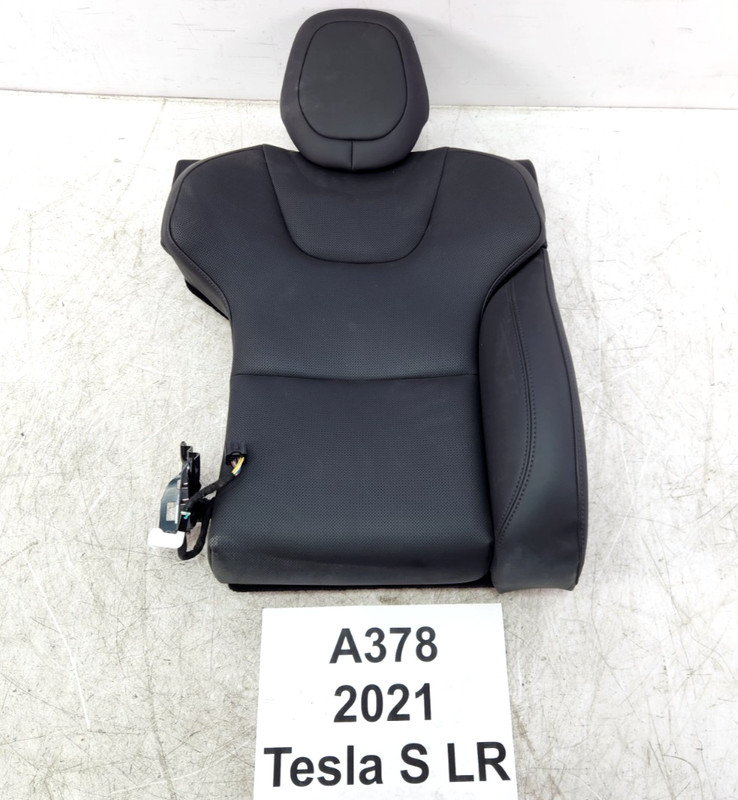 ✅ 21-25 OEM Tesla Model S Rear Right Passenger Seat Upper Cushion Leather Black