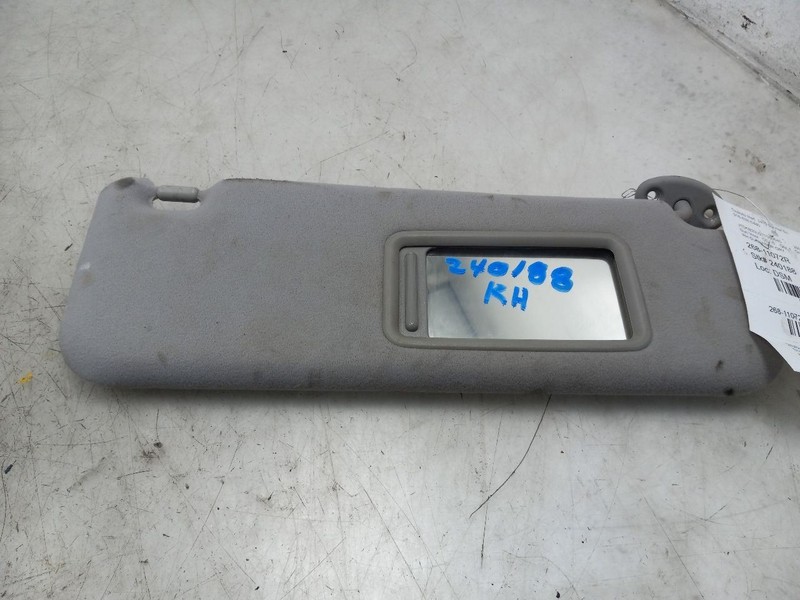 06 07 08 09 TOYOTA PRIUS PASSENGER RIGHT SUN VISOR ILLUMINATED GRAY