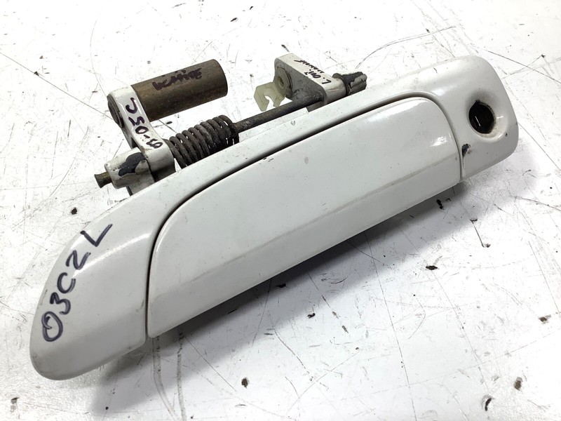 03-05 Honda Civic Left Front Door Outer Handle Assy White 72180-S5A-J02ZD OEM