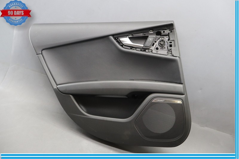 12-15 Audi A7 Quattro Rear Left Driver Side Interior Door Trim Panel Black Oem