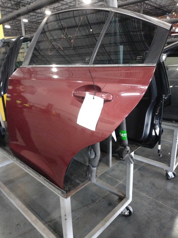 2015 Subaru Legacy Left Rear Door Red 67553 OEM Used 151K Miles