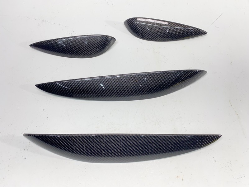 04-10 BMW E63 E64 M6 Interior Door Panel Decor Trim Set Carbon Fiber 68K OEM✅