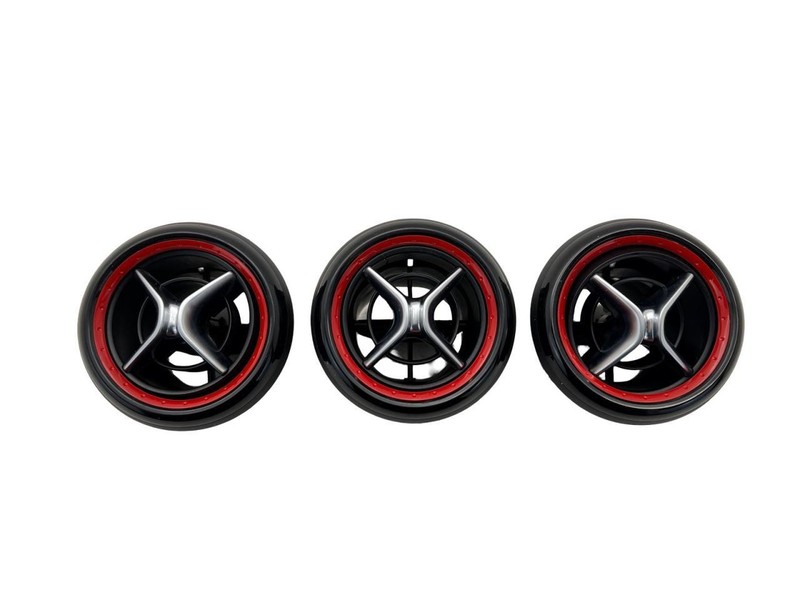 2015-2018 Mercedes CLA-Class Dash Center Air Vent Red Set Of 3