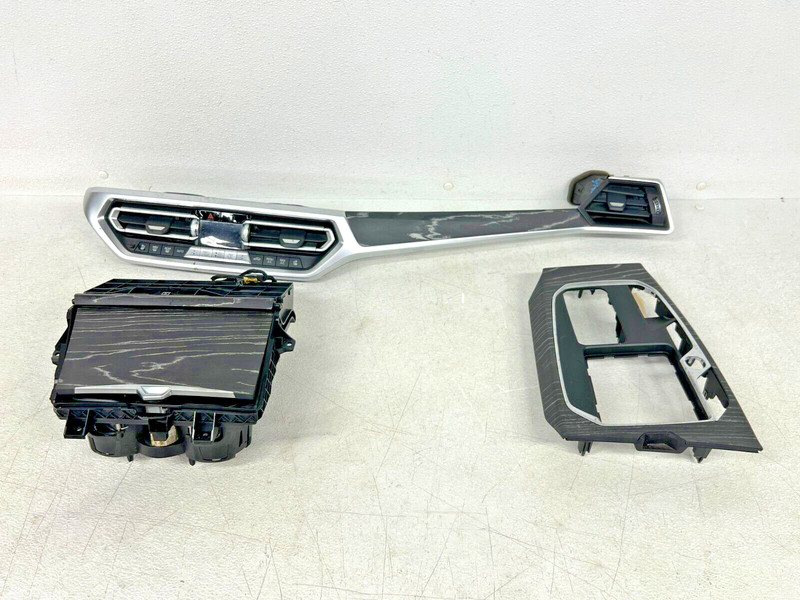 ⭐2021-2024 BMW M3 G80 4DR INTERIOR DARK WOOD TRIM CONSOLE DASHBOARD OEM LOT2506