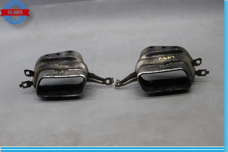 09-15 BMW 750i 750Li F01 F02 Rear Right & Left Side Exhaust Muffler Tip Set Oem