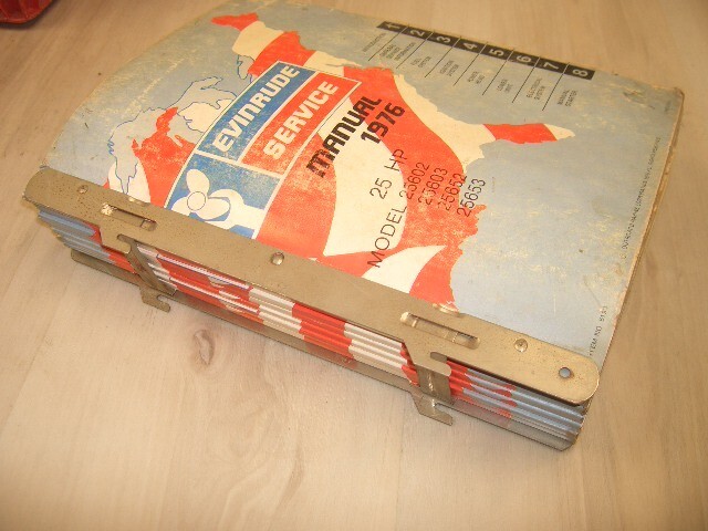 1976 Evinrude service manual lot boat motorbinder 25thru 85hp