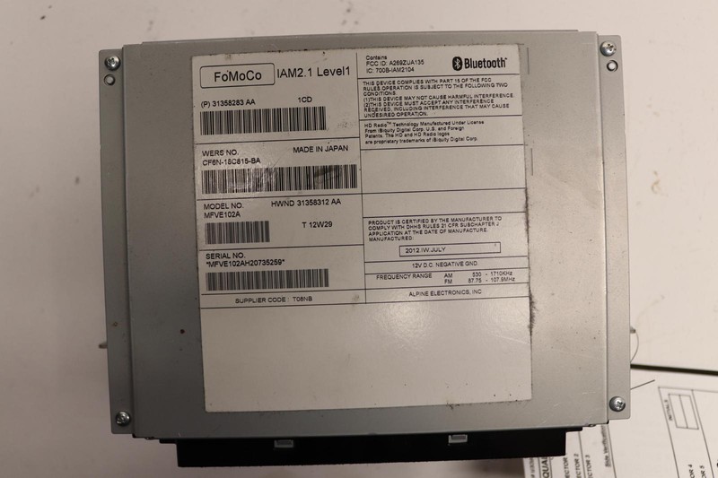 2012-2014 VOLVO XC70 DVD AM FM CD MP3 SINGLE DISC RADIO RECEIVER MODULE OEM
