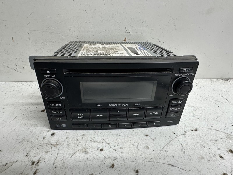 2013 Subaru Forester AM/FM Radio Stereo 2 DIN Disc CD Player Oem ID 86201SC620