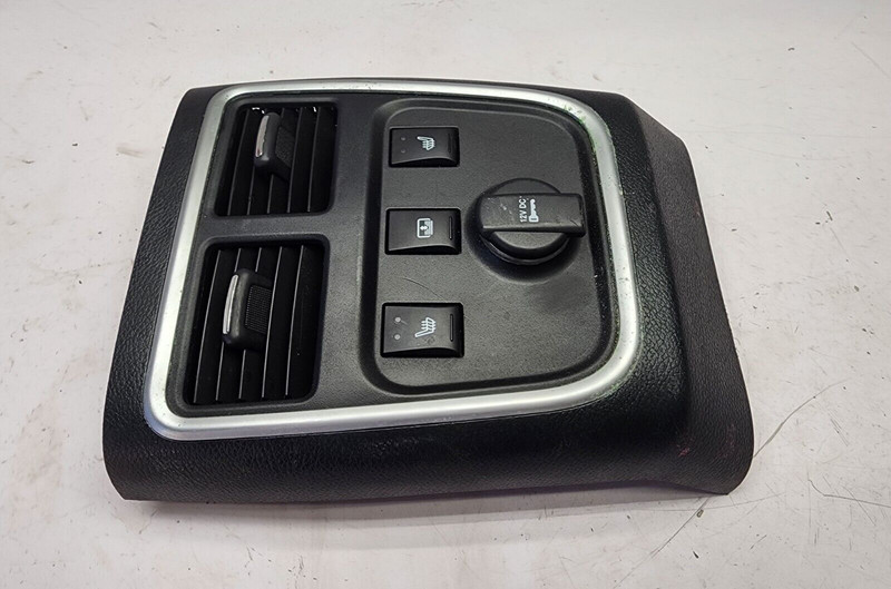 2011-2014 Chrysler 300 Rear Center Console Cover W Seat Warmer Switch Air Vent