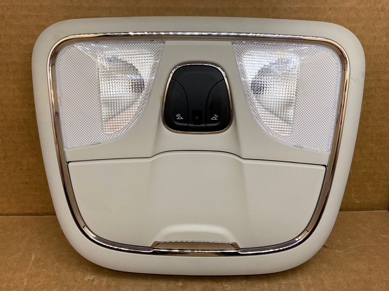 2014-2018 JEEP CHEROKEE ROOF OVER HEAD OVERHEAD CONSOLE STORAGE LIGHTS GRAY