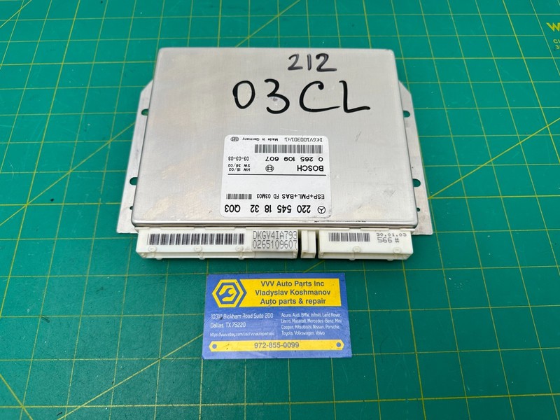 03-06 Mercedes-Benz CL500 C215 ABS PML CONTROL ELECTRONIC STABILITY UNIT ESP OEM