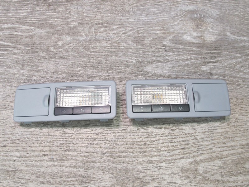 2003-2006 PORSCHE CAYENNE 955 REAR OVERHEAD INTERIOR READING LIGHT LAMP SET OF 2