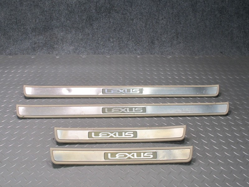 2003-2009 LEXUS UZJ120L GX470 FRONT & REAR DOOR INNER SCUFF SILL PLATE TRIM SET