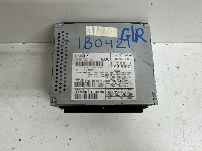 2009-2012 Jaguar XF Audio Stereo CD Disc Changer Reciever 7G9N18C815TB OEM