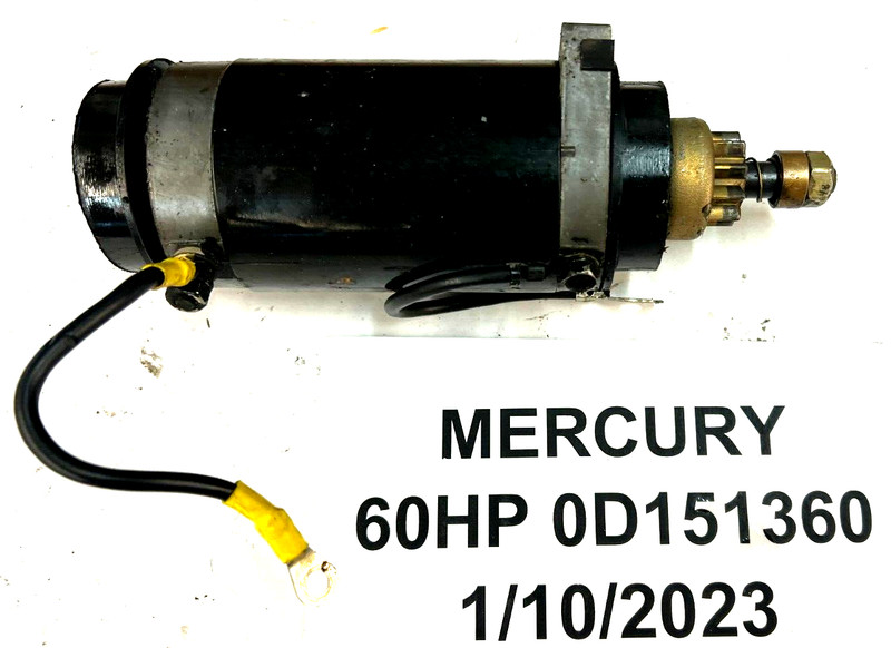 Mercury Outboard 50-60hp OEM Starter 44369A1 3 cylinder 2 stroke FRESHWATER!